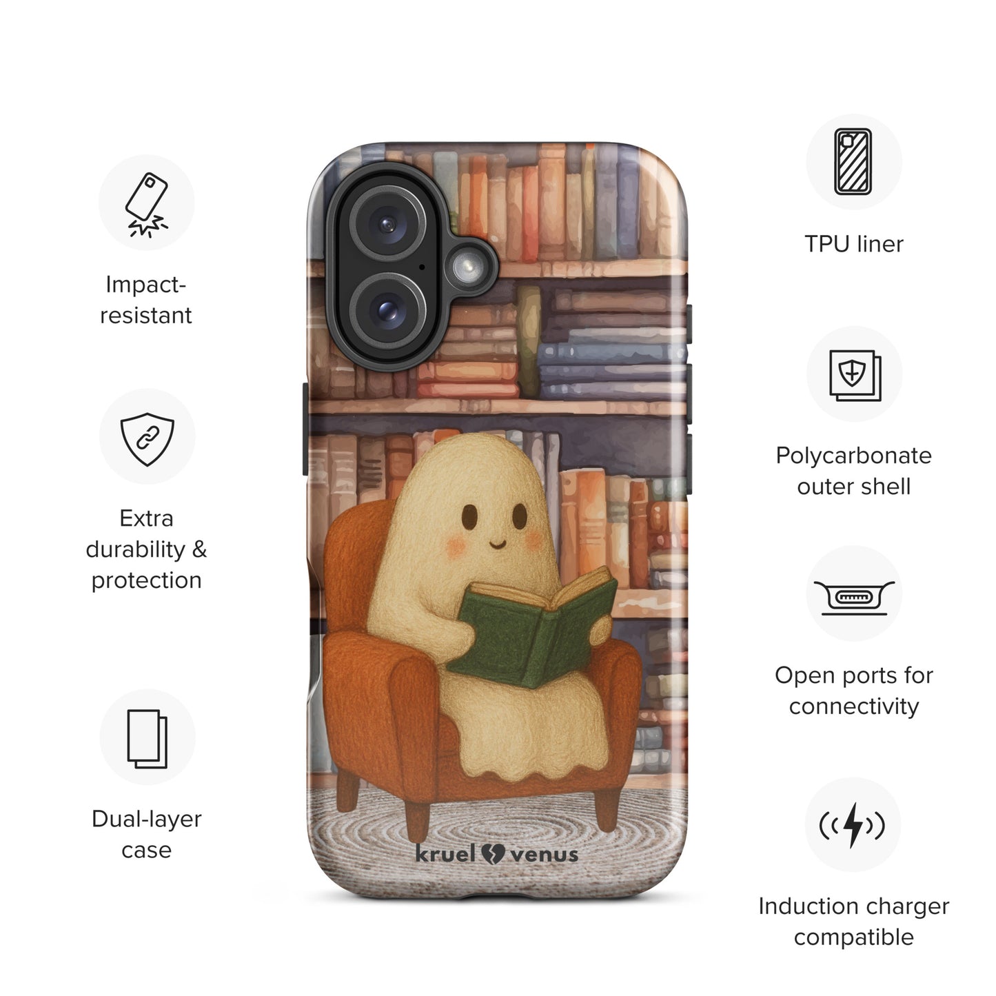 Cute Reading Ghost
