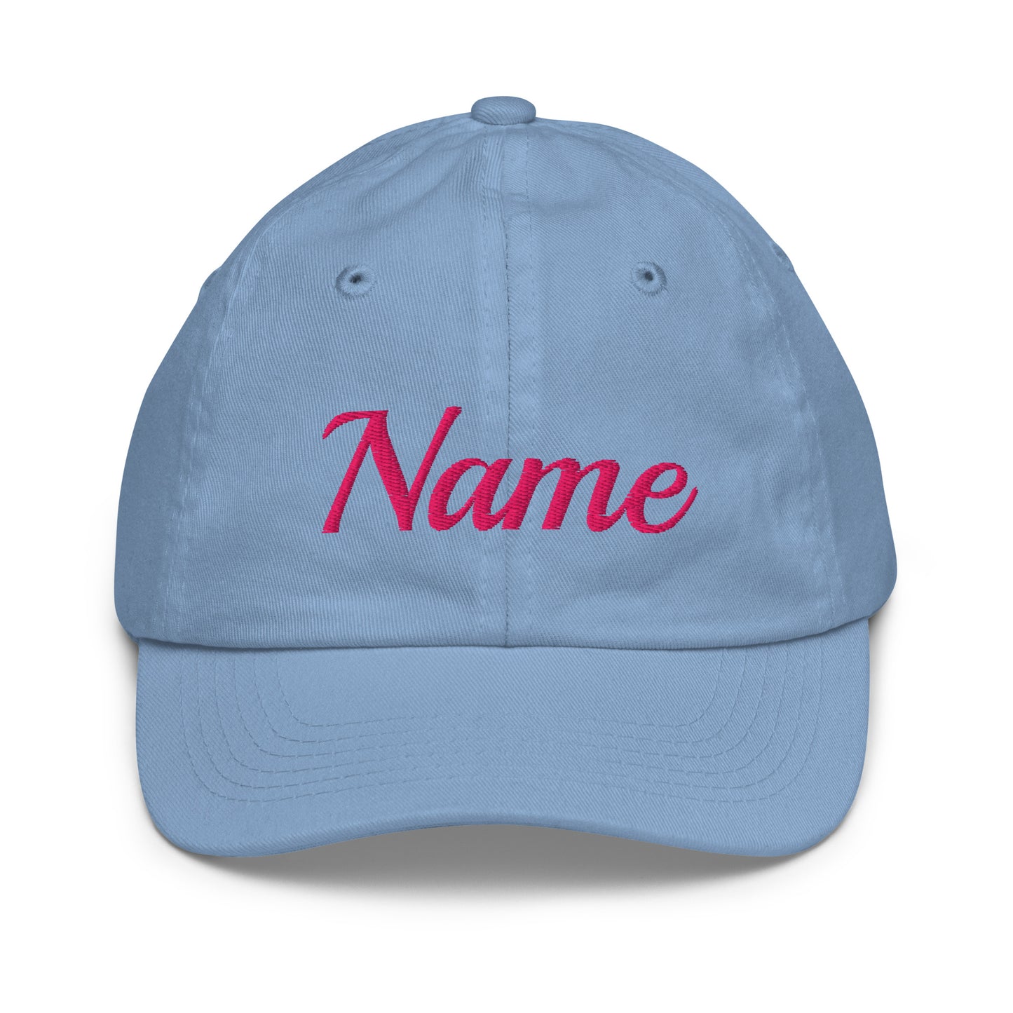 KID’s Personalized Cotton Hat (Pink Letters) - Youth Baseball Cap