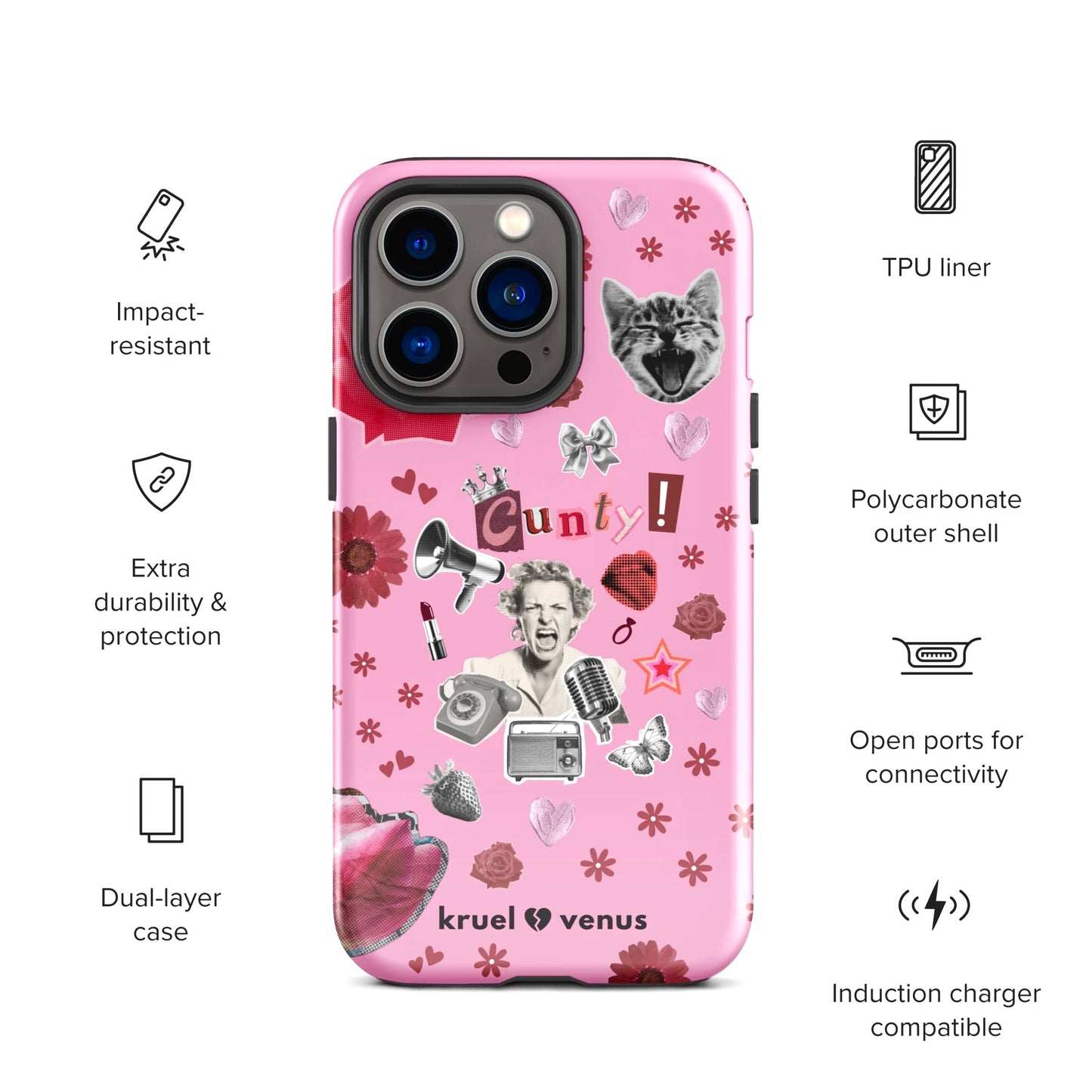 girl power phone case 