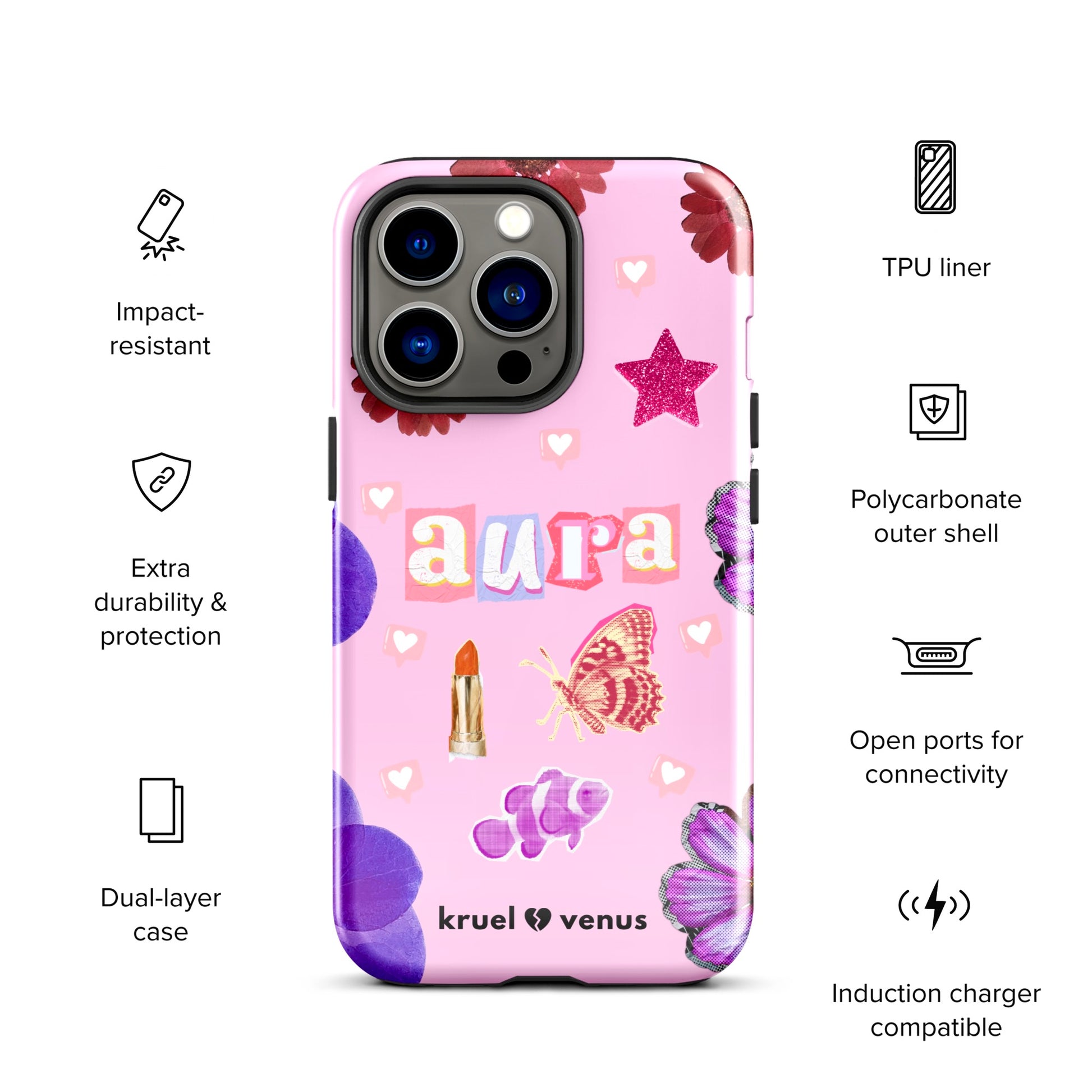 the aura phone case cherry