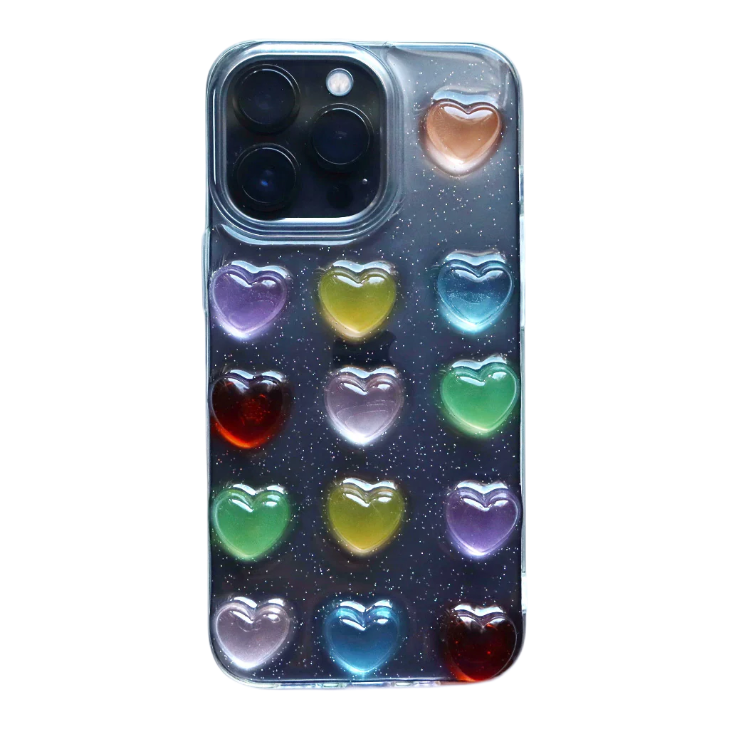 Cute 3D Heart Phone Case