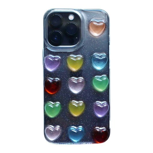 Cute 3D Heart Phone Case