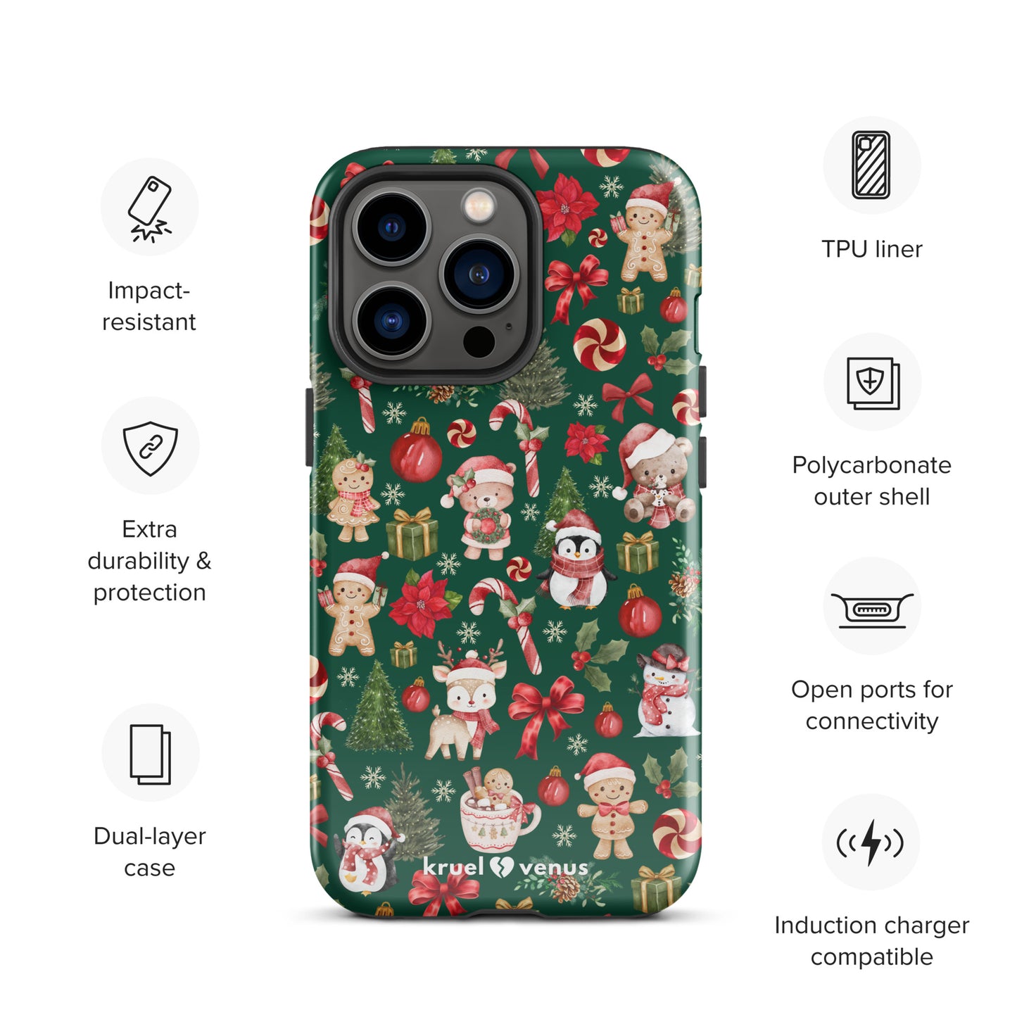 Merry Christmas Tough Case for iPhone®