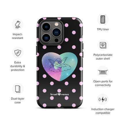 Sleepy Angel Polka Dots Tough Case for iPhone®