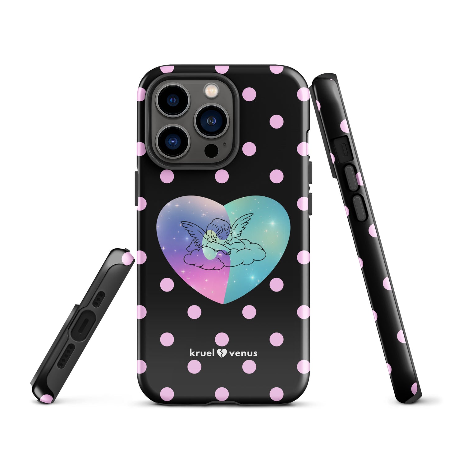Sleepy Angel Polka Dots Tough Case for iPhone®