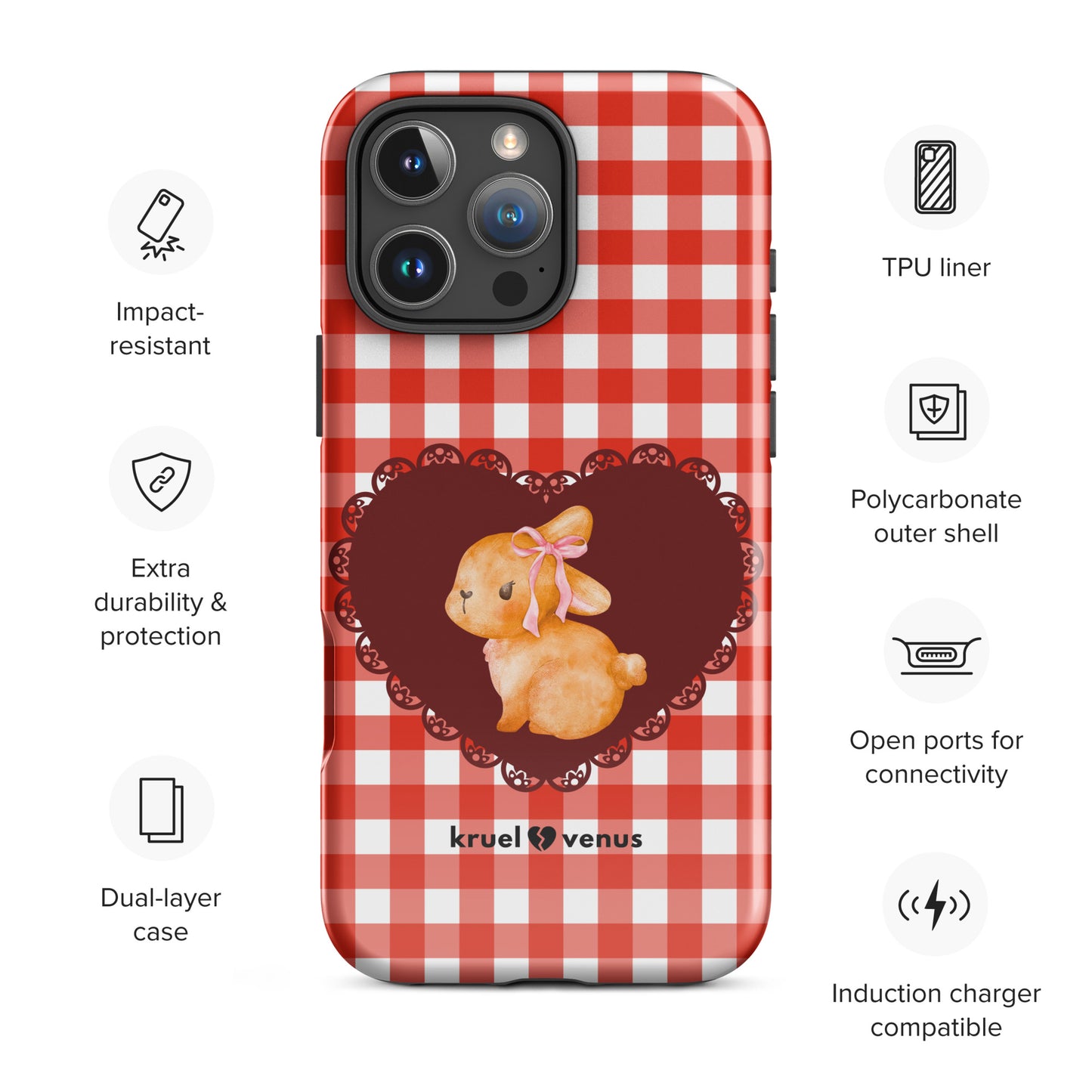 Bunny Core Tough Case for iPhone®