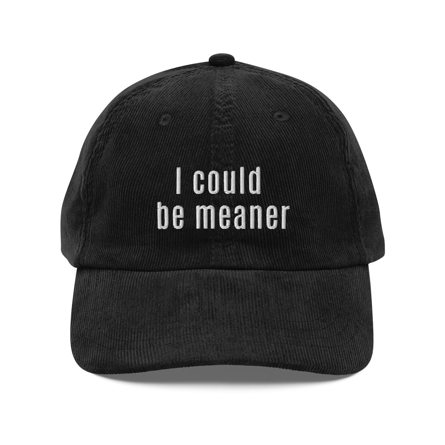 i could be meaner embroidered cap